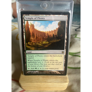 การ์ด MTG Temple of Plenty Land Magic the gathering EDH รุ่น BNG สภาพ Nm