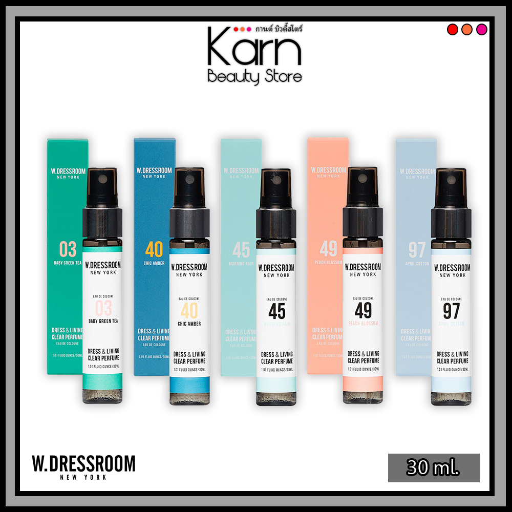 (แท้/ฉลากไทย) W.Dressroom Dress & Living Clear Perfume ดับเบิลยู.เดรสรูม เดรส แอนด์ ลีฟวิ่ง เคลียร์ เพอร์ฟูม (30 มล.)