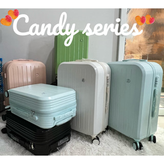 กระเป๋าเดินทาง Candy series 20/24 นิ้ว ซิปรูด วัสดุ ABS+PC แข็งแรง ทนทาน มีหลายสีให้เลือก