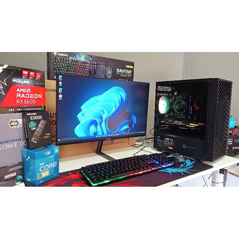 SET I5 12400F RAM 16GB RTX4060 8GB จอ24นิ้ว IPS 100Hz
