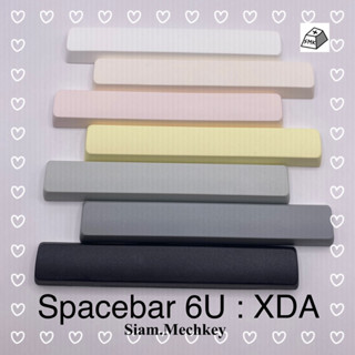 พร้อมส่ง ของแท้ 7สี Spacebar 6U : XDA Profile Keycap คุณภาพดี PBT คีย์แคปเปล่า Mechanical Keyboard