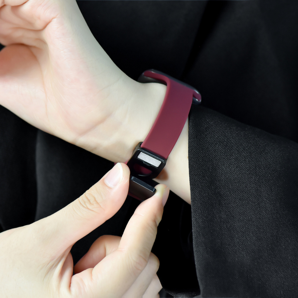 สำหรับ iWatch Series10 9 8 7 se 6 5 3 2 1 8 Slim เอวสายนาฬิกาซิลิโคนแม่เหล็กพับสายนาฬิกา 49mm/46mm/45mm44/42mm40/41/38mm