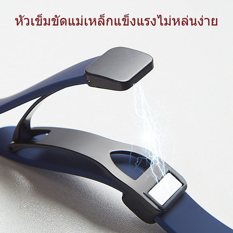 สำหรับ iWatch Series10 9 8 7 se 6 5 3 2 1 8 Slim เอวสายนาฬิกาซิลิโคนแม่เหล็กพับสายนาฬิกา 49mm/46mm/45mm44/42mm40/41/38mm