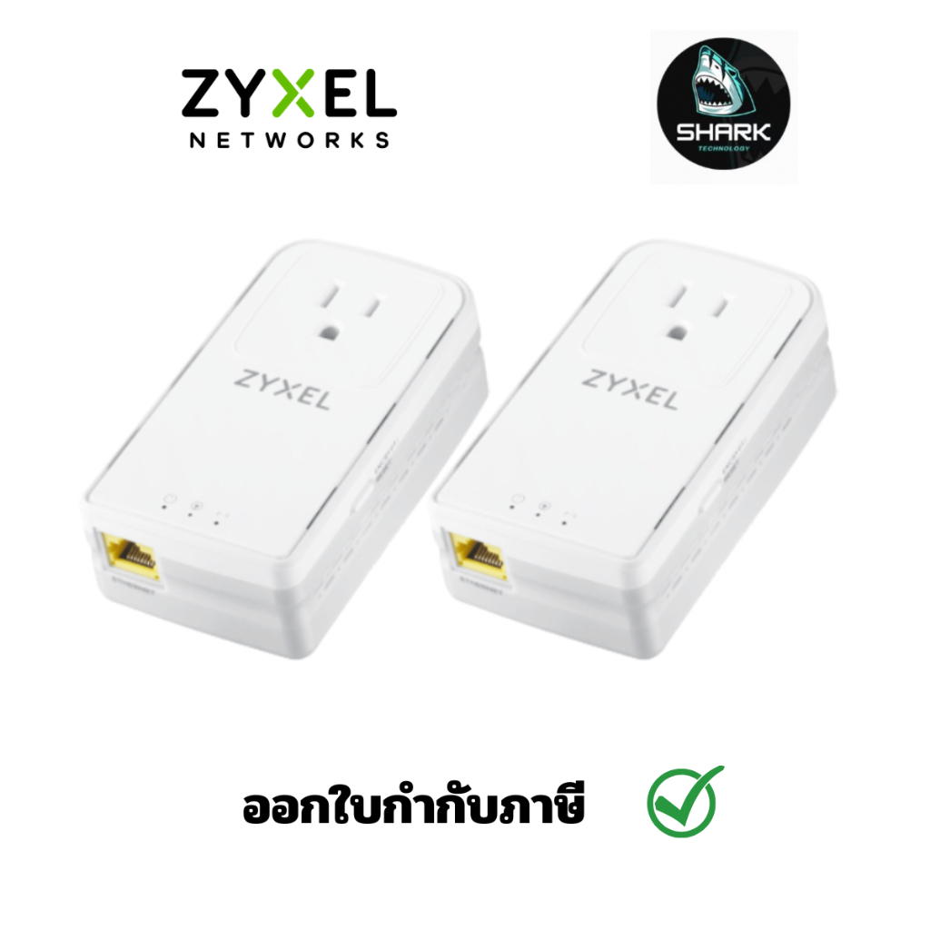 Zyxel Powerline PLA6456 G.hn 2400 Mbps Wave 2 Powerline Pass-thru Gigabit Ethernet Adapter กรุณาเช็คสินค้าก่อนสั่งซื้อ