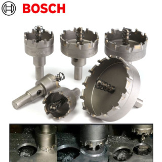 BOSCH โฮลซอเจาะเหล็กหนา (สีเงิน)โฮลซอคาร์ไบด์ โฮลซอแบบเจาะลึก Hole saw เจาะสแตนเลส โฮลซอ unika -งานเทียบ เกรด AAA+ถูกดี