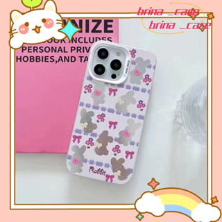 ❤️ส่งของขวัญ❤️ เคสไอโฟน 11 12 13 14 Pro Max กระต่าย พื้นผิวกระจก แฟชั่น ความนิยม การ์ตูน Case for iPhone ป้องกันการตก