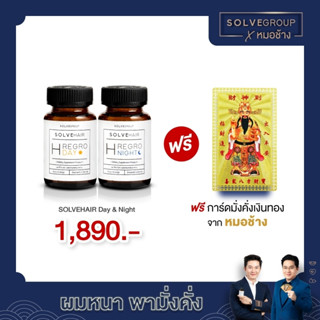 SolveGroup H Regro Day&amp;Night อาหารเสริม เอช รีโกร เดย์ แอนด์ ไนท์ แถมฟรี การ์ดมั่งคั่งเงินทอง