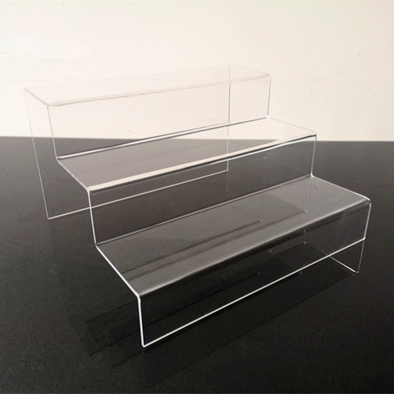 ชั้นวางของอะคริลิค แบบบันได3ชั้น 15/20/25/30ซม. ชั้นวางโมเดล ชั้นวางอะคริลิคใส สำหรับ จัดระเบียบบนโต๊ะ วางของ วางโมเดล - รูปที่ 6