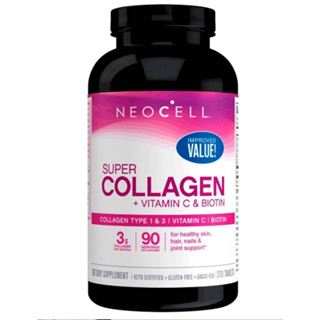 Neocell Super Collagen Type 1+3 Vitamin C &amp; Biotin 270 Tab คอลลาเจน วิตามินซี ไบโอติน