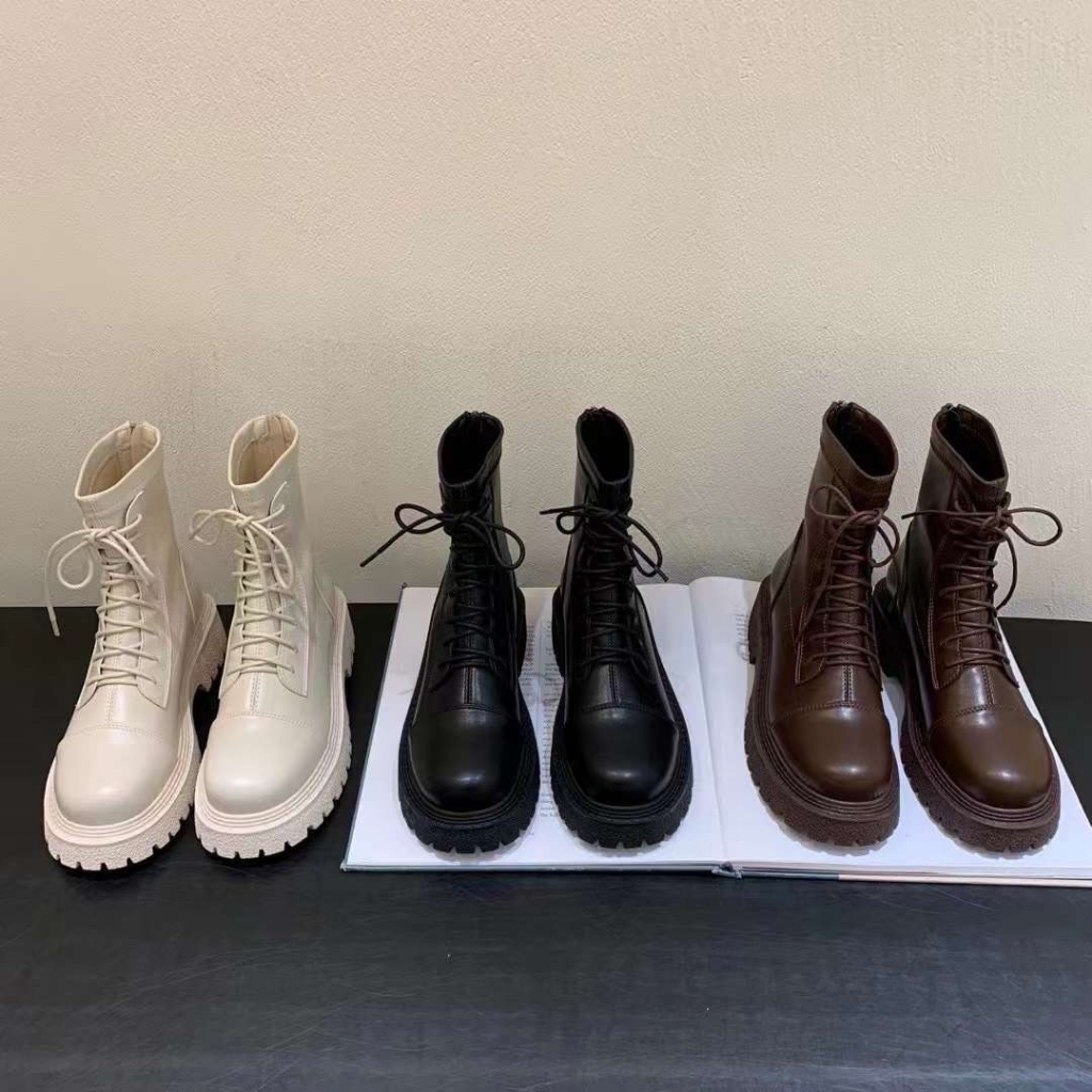 [พร้อมส่ง] WEAR.SOUL #S513-Combat Boots รองเท้าบูทหุ้มข้อ กันหนาว ลุยหิมะ