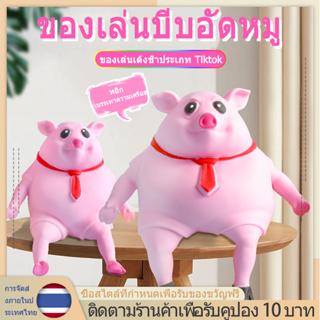 Piggy Squeeze Toy หมูยืด สกุชชี่ ของเล่นยืดได้ ของเล่นบีบ คลายความเครียด สกุชชี่ ของเล่น ของเล่นบีบนุ่ม ของเล่นยืด