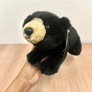 ตุ๊กตาหมีดำ  Black Bear ตุ๊กตาสัตว์เหมือนจริง ตุ๊กตาหมี ตุ๊กตาหมีสีดำน่ารัก  ตุ๊กตาหมีขนนุ่มนิ่ม Black Bear Plush Bear