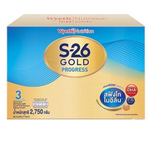 S26 Gold Progress 3 2750g, 3300g, 3500g เอส-26 โกลด์ โปรเกรส สูตร3 2750กรัม, 3300กรัม, 3500g นมผงเด็ก