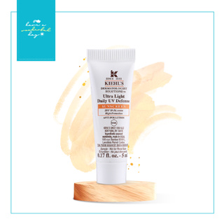 KIEHLS Ultra Light Daily UV Defense SPF 50 PA++++ 5ml ครีมกันแดดสำหรับผิวหน้า ซึมซาบไว ไม่ทิ้งคราบ ปกป้องจากแสงแดด