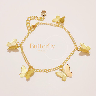 Bracelet กำไลข้อมือ สร้อยข้อมือ Buterfly bracelet สร้อยข้อมือผีเสื้อ