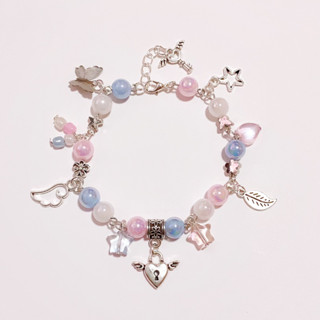 Bracelet กำไลข้อมือ สร้อยข้อมือหัวใจติดปีก winged Heart Bracelet   | Chanis Store