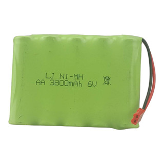 ถ่านรถบังคับ แบบชาร์จได้ 6.0V 3800 mAh. ปลั๊กแบบ JST (สีแดง) ใช้กับรถบังคับ ของเล่นต่างๆ Rc Toys