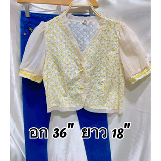 เสื้อผ้าไหมแก้วมีซับในปักดอกทั้งตัว