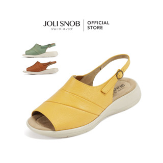 JOLI SNOB | Comfort Sandals รองเท้าแตะ 「 หนังแท้ 」 เพื่อสุขภาพ ใส่สบาย ผู้หญิง Made in Japan | SR-5101