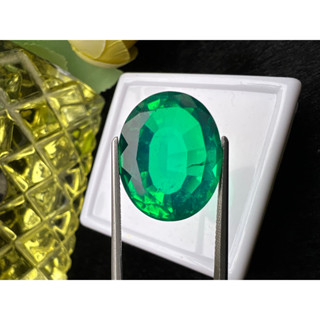 Lab Green Topaz 16x20mm 1 pieces weight 19 carats