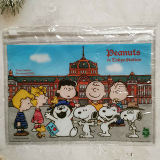 SNOOPY PEANUTS ซองใสซิปรูด ซองพลาสติก ซองเก็บเอกสาร ซองซิปสไลด์