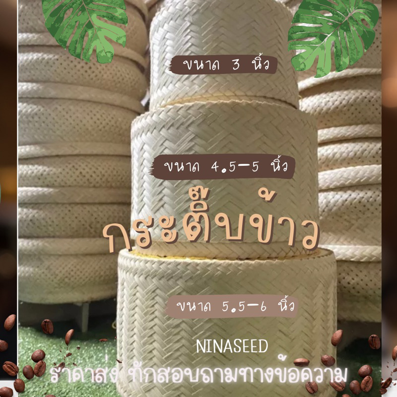🔥กรอกโค้ด HE4VR2 ลดทันที 15% 🔥กระติ๊บข้าวเหนียวขนาดพกพาและผ้าขาวบางรองข้าว มีราคาส่ง
