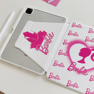 เคสiPadหมุน 360° Air5 Gen9 Love Barbie ช่องใส่ปากกาขวา Acrylic เคส ipad Pro 11 2021 gen10 gen7 Gen8  air4 air3 10.5 Case