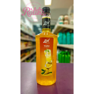 Ratika | น้ำเชื่อมแต่งกลิ่นลิน Lin Syrup  YUZU 750 ML