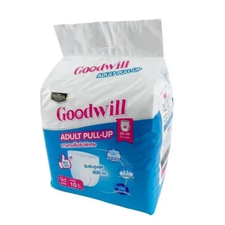 กางเกงผ้าอ้อมผู้ใหญ่ Goodwill บรรจุ10 ชิ้น ไซส์ M