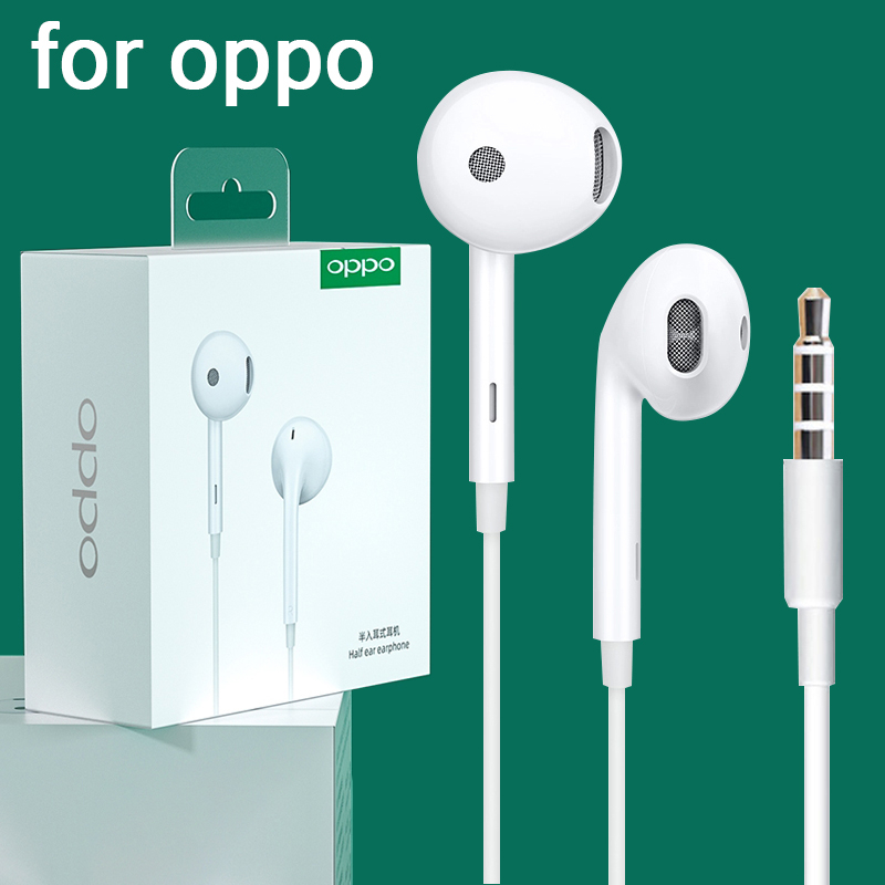 หูฟัง oppo r17 r11 MH135 ไมโครโฟนในตัว ช่องซ้ายและขวา รับประกัน 1 ปี เสียงดี เบสหนัก