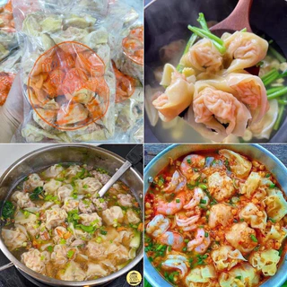 เกี๊ยวกุ้งวัดเจษ🥟🍤20ชิ้น/แพค(380-400g.) ⚡️ส่งด่วน ค่าส่งเหมา✅คละได้ทั้งร้าน❗️โฟมฟรี💦ทุกจังหวัด 🚚💨ส่งขนส่งแช่เย็น❄️