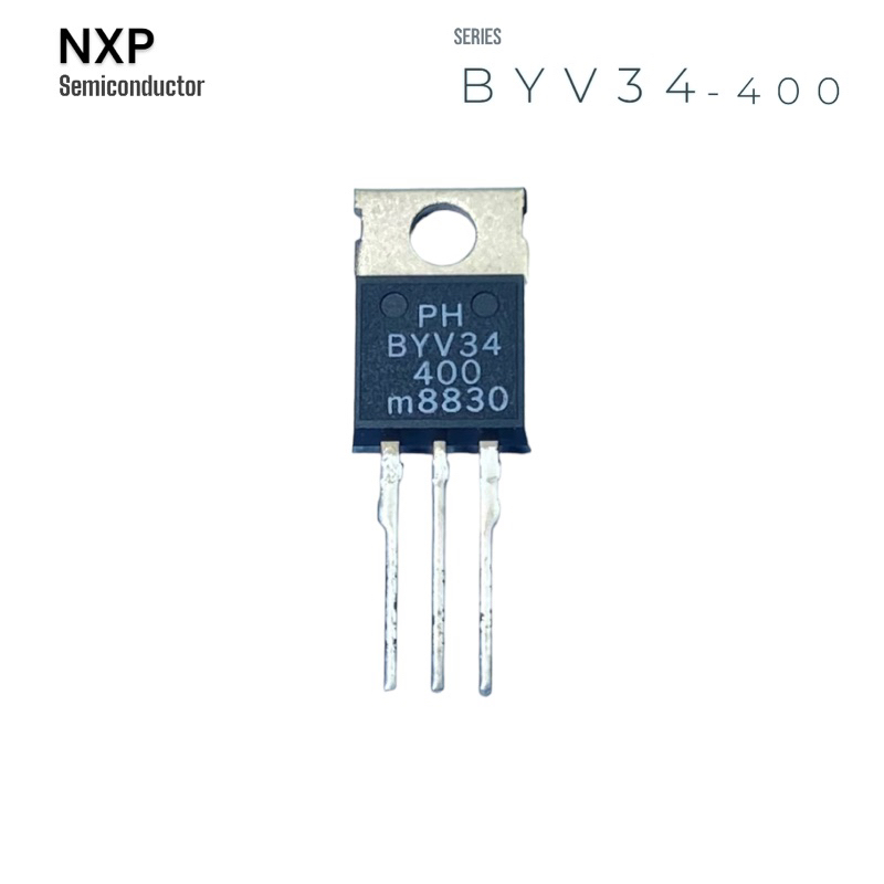 BYV34-400 ไดโอด วงจรเรียงกระแส Dual RectifierFast REC 400V 20A Diode Switching To-220 BYV34