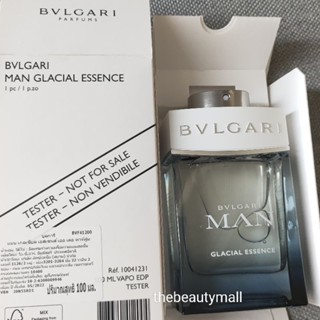 แท้ฉลากไทย Bvlgari man glacial essence edp 100ml บุลการีสีฟ้า