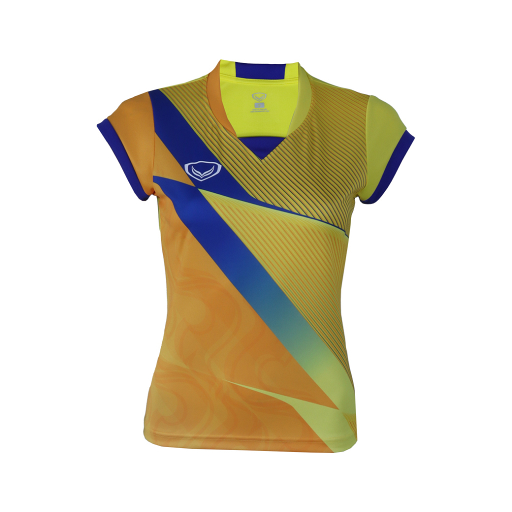 GRAND SPORT เสื้อแข่งขันหญิง คอวีแขนสั้น เอเชี่ยนเกมส์ 2022  รหัส : 072074 ราคา ถูกที่สุด ดีลบีเคเค แกลเลอรีภาพที่ 5