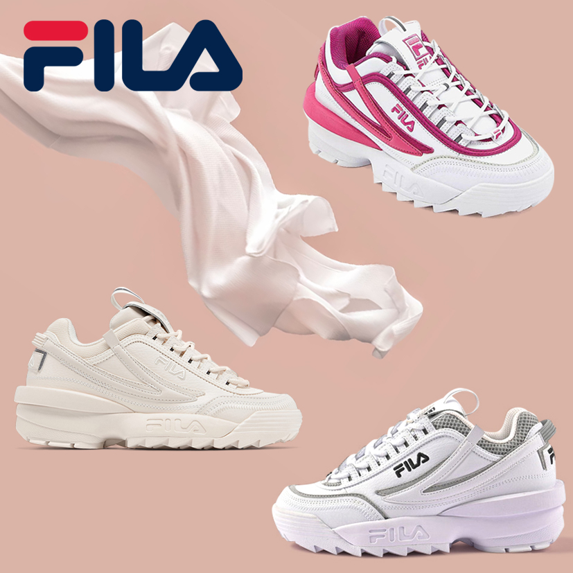 Fila Collection รองเท้าผ้าใบ รองเท้าแฟชั่น UX Disruptor 2 EXP 5XM02256-920 / 5XM01544-103 / 5XM02257-154 (3290)