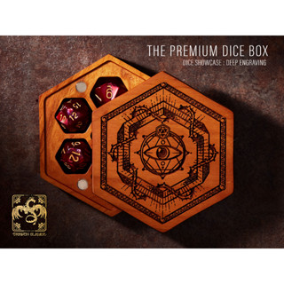 The Oracle Dice Box CHERRY WOOD | Premium DnD Dice Box | D&amp;D DiceBox | Dice Vault | Dice Storage for MTG RPG