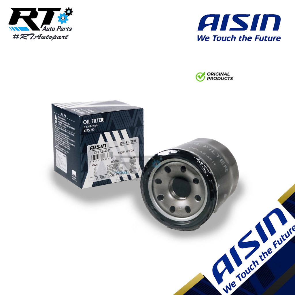 Aisin กรองน้ำมันเครื่อง Nissan March, Almera, Sylphy, Juke,Neo,Tida,X-trail,Cefiro,Teana,Cube,Note Navara,Livina