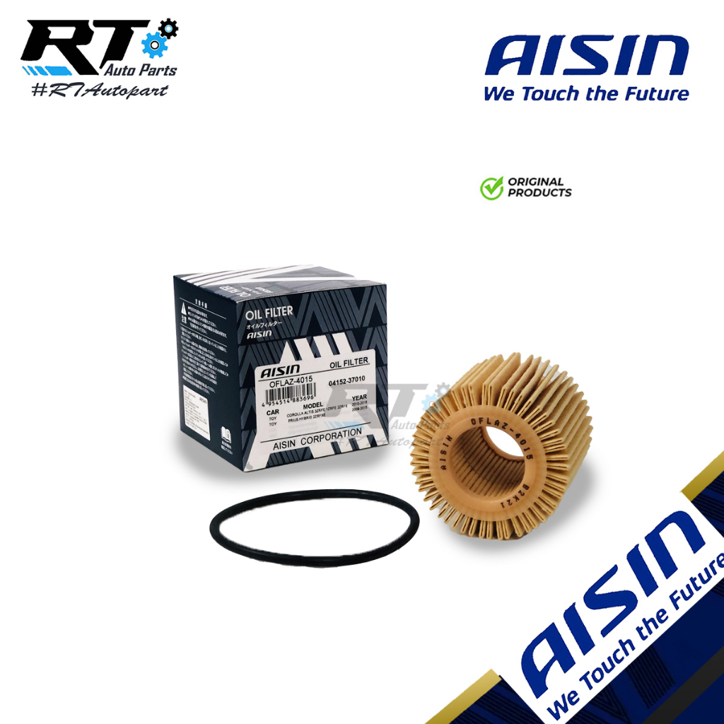 Aisin กรองน้ำมันเครื่อง Toyota Altis ปี12-20 เครื่อง Duo VVTi 1ZR 3ZR Yaris 1.2 ปี14-17 Prius / กรอง