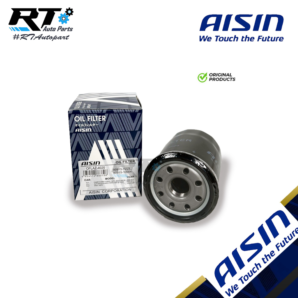 Aisin กรองน้ำมันเครื่อง Toyota Camry SXV20 ACV30 ACV40 ACV50 Wish Alphard ATH10 harrier Aisin 90915-YZZE2