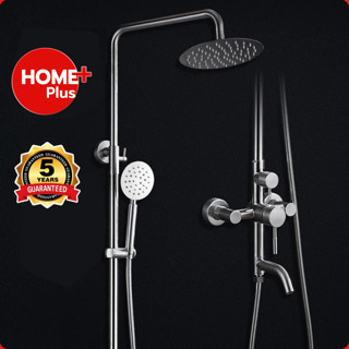 Homeplus &lt;SUS 304&gt; ชุดฝักบัวอาบน้ำ Rain Shower Faucet ปรับน้ำร้อนและเย็นได้ ชุดสุดคุ้ม