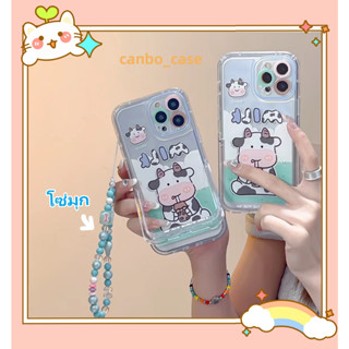 🎁ส่งของขวัญ🎁เคสไอโฟน สำหรับ 11 14 for iPhone Case 13 12 Pro Max น่ารัก แฟชั่น โซ่มุก กันกระแทก เคสนิ่ม เคสโทรศัพท์