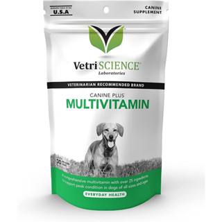 Vetri Science Canine Plus MultiVitamin วิตามินรวม บำรุงสุนัขทุกช่วงวัย 30 เม็ดขนม