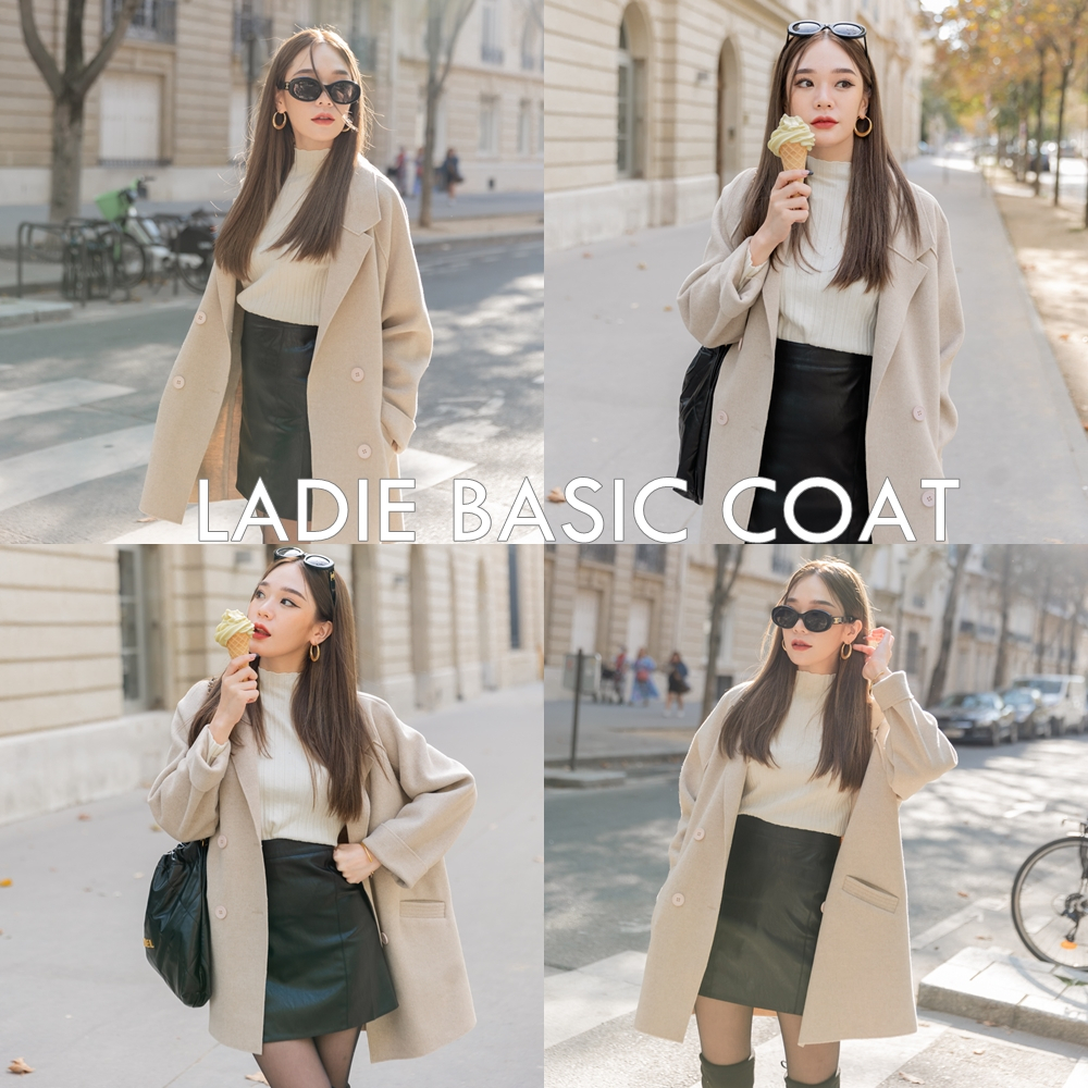LADIESBASIC COAT ** เสื้อโค้ทผ้าวูล ทรงสวยและผ้าดีมากค่ะ