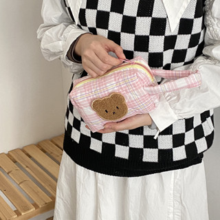 (พร้อมส่ง🌷) Ins Bag Bear กระเป๋าถือ กระเป่าหมี กระเป๋ามีซิป กระเป๋าน่ารัก!