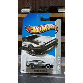 Hot wheels TOYOTA AE 86 รถของสะสมเก่าเก็บตามระยะเวลา แพคมีลอยยับ ดูภาพก่อนกดซื้อ รถของเล่น ของแท้