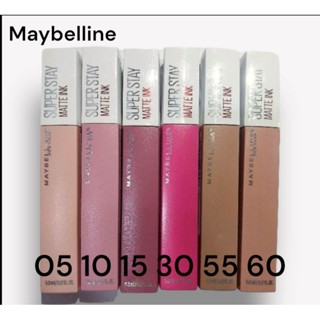 พร้อมส่ง!!!! Maybelline Super Stay Matt Ink #05 #60 #55 #10 #30 #15 #160 (สินค้านำเข้าจากอเมริกา)