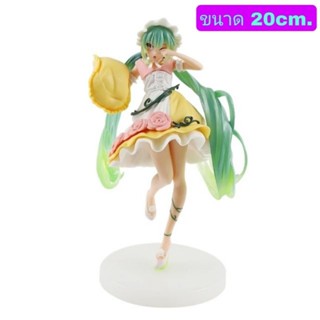 โมเดล Hatsune Miku ฮัตสึเนะ มิกุ กอดหมอน ขนาด20cm. มีกล่อง