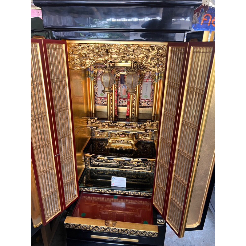 金仏壇「大阪型(西) 尺六」 ตู้พระญี่ปุ่น ตู้พระทองคำญี่ปุ่น มือสองสวยๆ สีเงาๆ