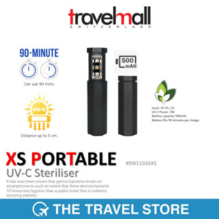 TRAVELMALL XS Portable UV-C Steriliser - Black อุปกรณ์ฆ่าเชื้อแบบพกพาในยุค NEW NORMAL