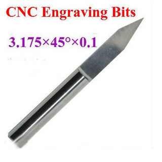 ดอกกัด Carbide PCB Board 45 Degree 0.1mm Engraving Bits CNC Router Tool V-shape Diameter 3.175mm